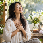 Woman giving Self-Healing Meditation at Radiant You