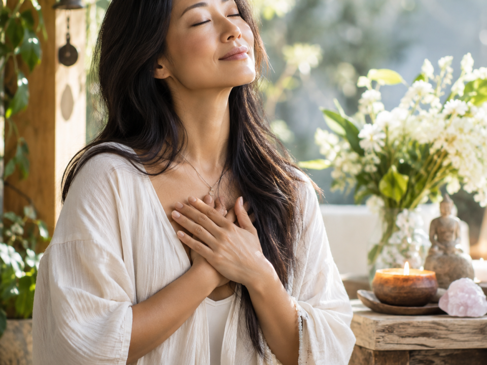 Woman giving Self-Healing Meditation at Radiant You