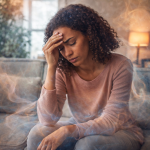 Woman with emotional exhaustion ready to heal at Radiant You