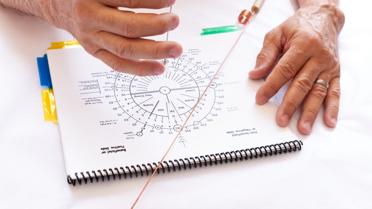 Rodrigo Ortiz dowsing. Energy Clearing at Radiant You