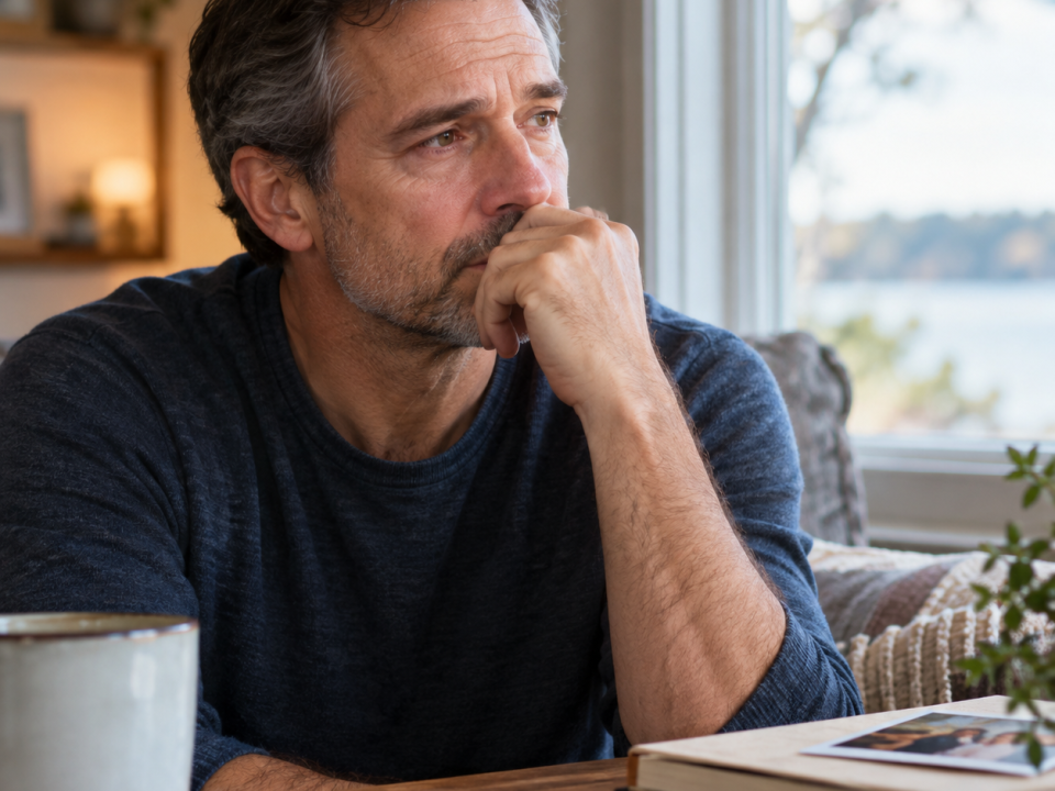 Grief vs Depressed man coming for Reiki Healing at Radiant You