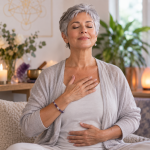 Woman Grounding for Spiritual Healing at Radiant You