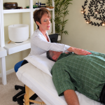 Wendy Wisner giving Reiki Healing at Radiant You